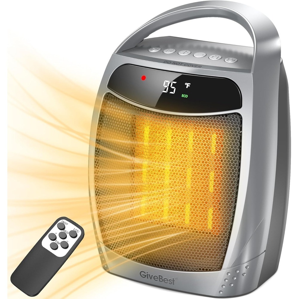 GiveBest 1500W Digital Space Heater Tower Remote ECO Timer PTC Heater